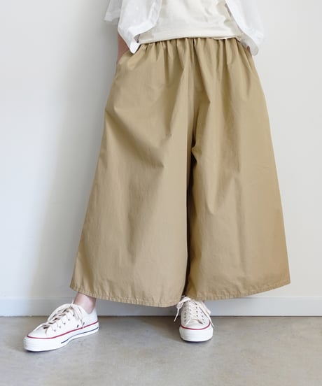 i c h i 260108 Cotton Broadcloth Wide Pants / 2 COLORS