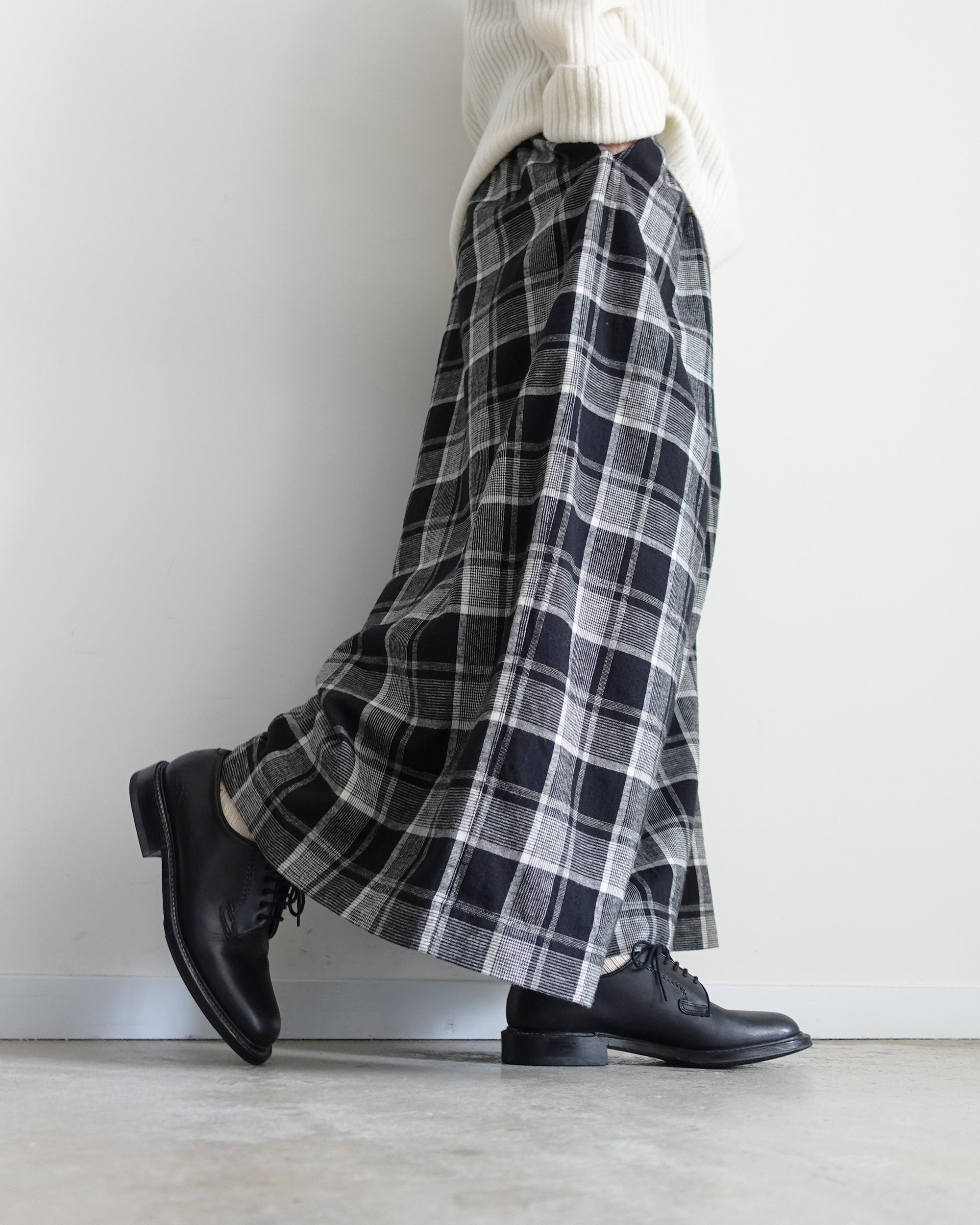 あいちな i c h i 260414 Cotton Linen Check Pants / C : G