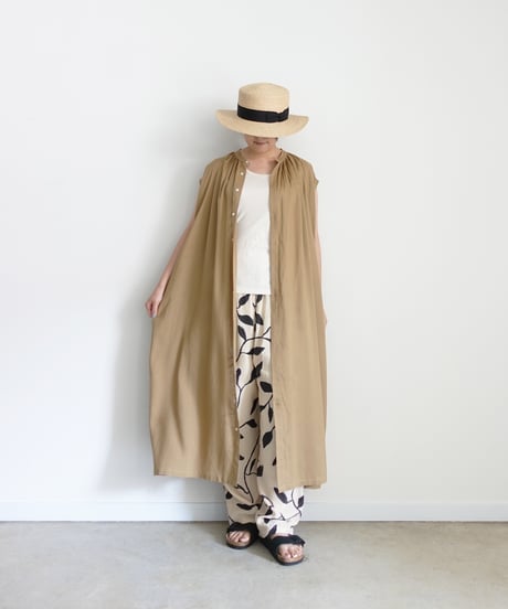 i c h i 260110 Rayon Linen Sleeveless Dress / 3 COLORS
