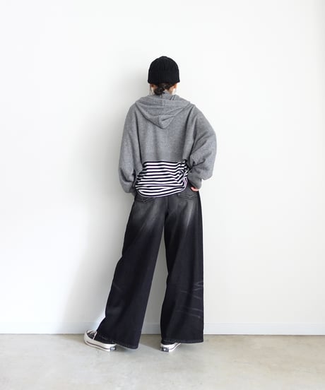 i c h i 260456 Knit Hoodie Cardigan / 2 COLORS