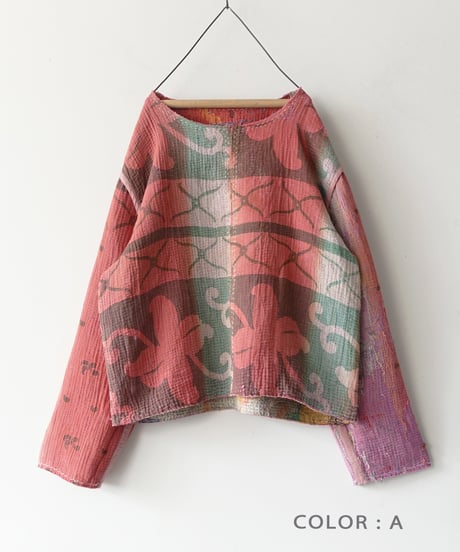 【ONLINE LIMITED】ichiAntiquités 1001137 Vintage Ralli Quilt Jacket / 2 COLORS