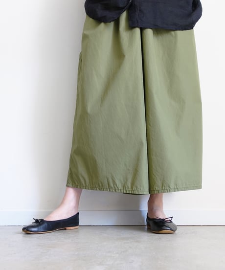 i c h i 260108 Cotton Broadcloth Wide Pants / 2 COLORS