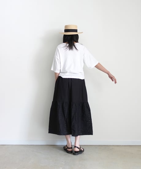 ichiAntiquités 1100939 INDIA Reverse Applique Cotton Skirt / 2 COLORS