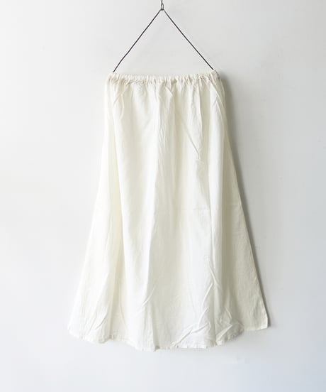 ichiAntiquités 800335  Natural dyed Linen Gather Skirt / 2 COLORS