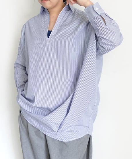 i c h i 241125・241126 Cotton Skipper Pullover / 2 COLORS