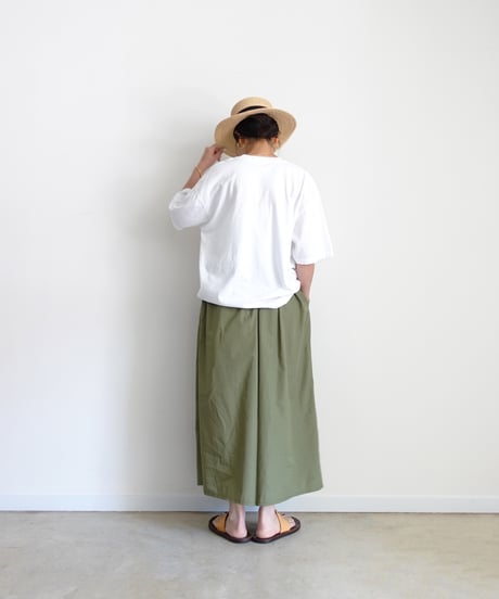 i c h i 260108 Cotton Broadcloth Wide Pants / 2 COLORS