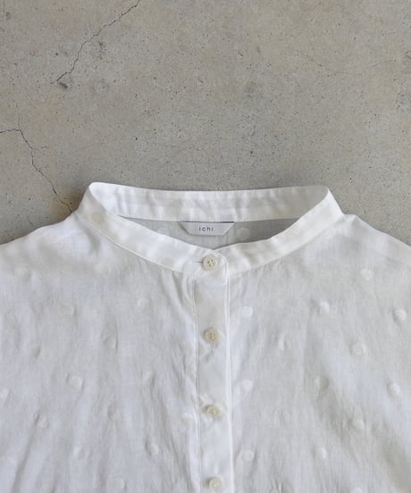 i c h i 251219 Sheer Dots Shirt / 2 COLORS