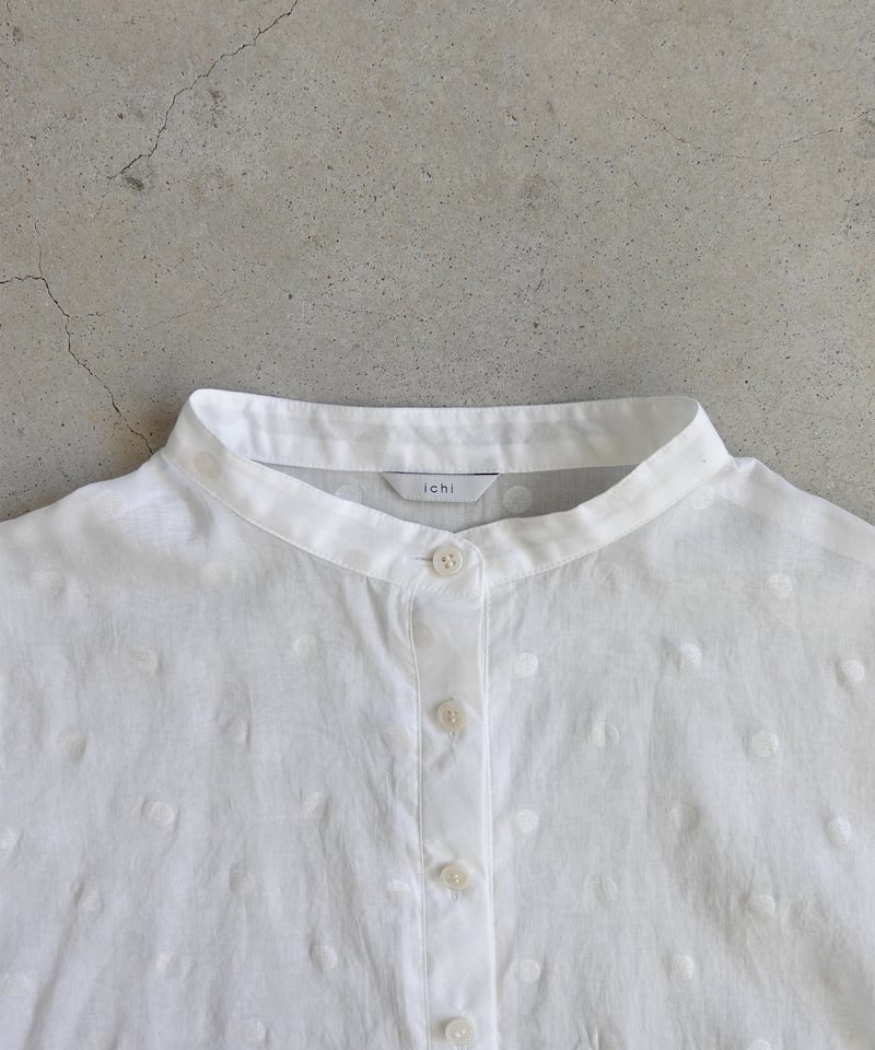 i c h i 251219 Sheer Dots Shirt / 2 COLORS | i