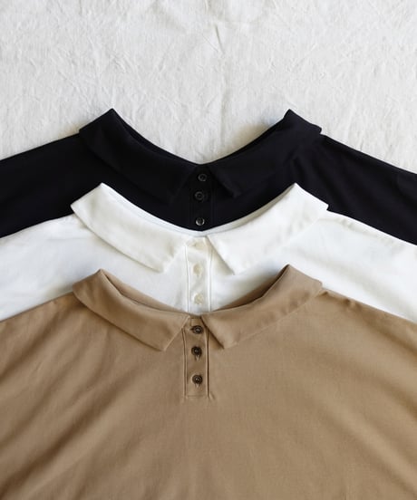 i c h i  260150 2WAY Polo Collar Pullover / 3 COLORS