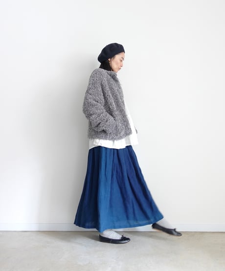 ichiAntiquités 1101107 Linen Cotton Gingham Check Pullover / 3 COLORS