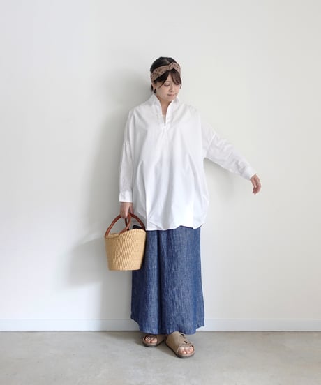 i c h i 241125・241126 Cotton Skipper Pullover / 2 COLORS