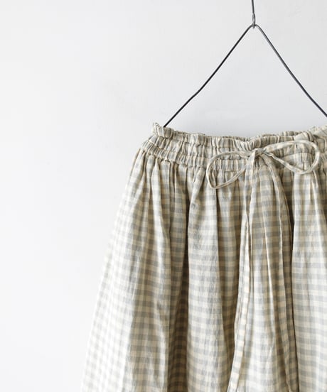 ichiAntiquités 1101135 KHADI Cotton Brise Skirt / 2 COLORS