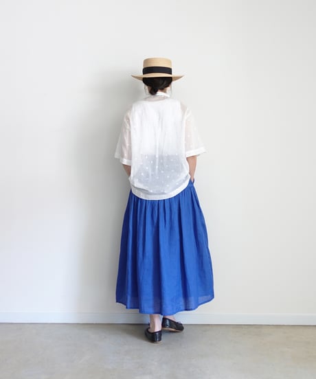 i c h i 251219 Sheer Dots Shirt / 2 COLORS