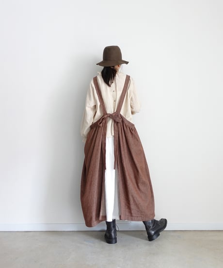 ichiAntiquités 1200315 Pin Stripe 2way Frill Shirt / 2 COLORS