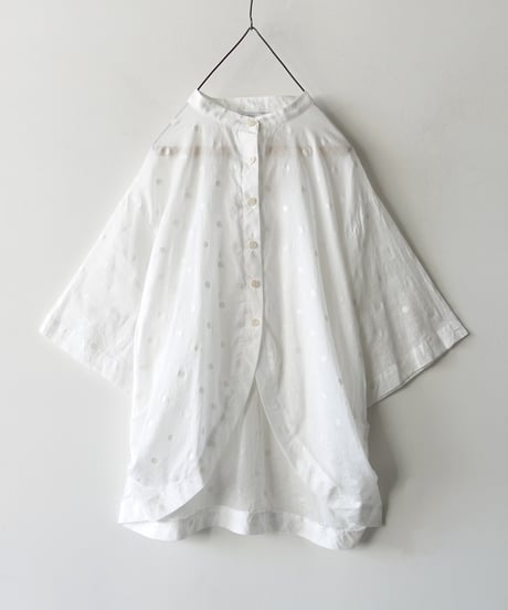i c h i 251219 Sheer Dots Shirt / 2 COLORS