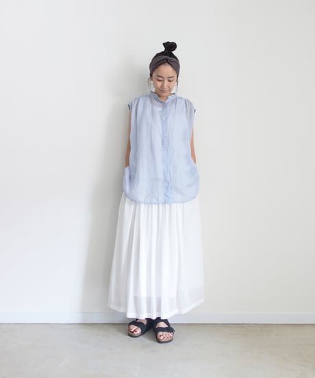 i c h i 251108 Linen Sleeveless Shirt / 4 COLORS