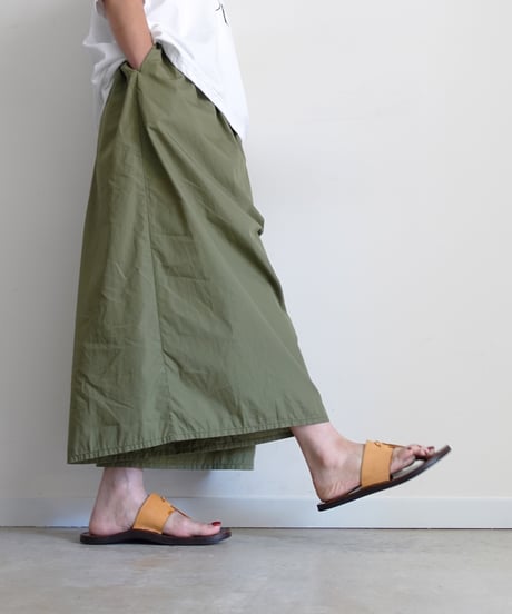 i c h i 260108 Cotton Broadcloth Wide Pants / 2 COLORS