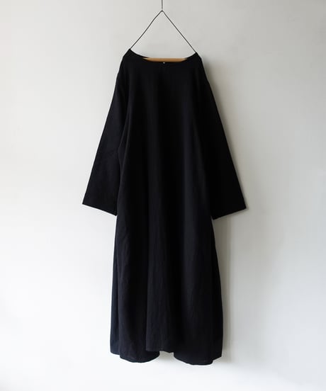 i c h i  260425 Wool Gauze & Cotton Cloth Dress / 2 COLORS