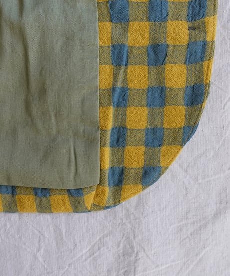 ichiAntiquités 1200318 Cotton Wool Gingham Check Jacket / 3 COLORS