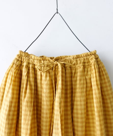ichiAntiquités 1101135 KHADI Cotton Brise Skirt / 2 COLORS