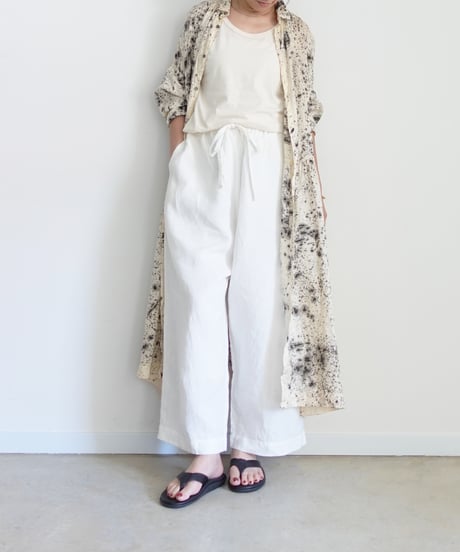 ichiAntiquités 1101122 Linen Relax Pants / 2 COLORS