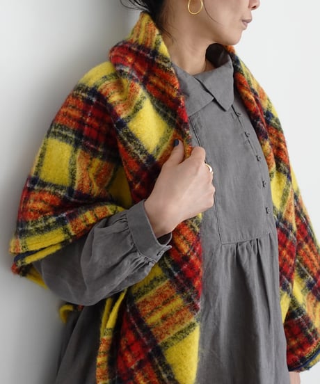 ichiAntiquités 1200311 Linen Smock Dress / 3 COLORS