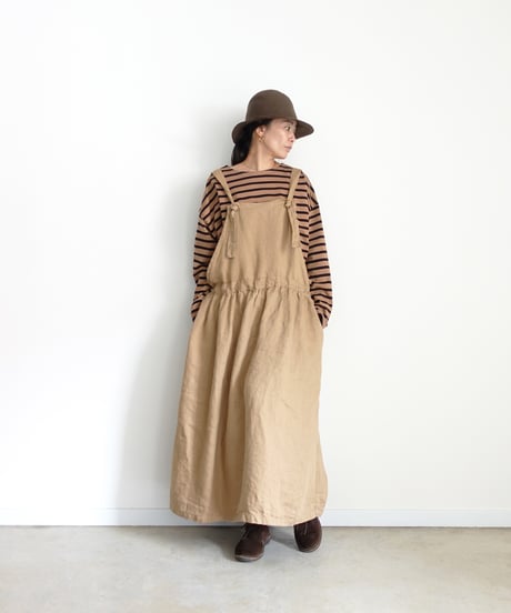 ichiAntiquités 1200344 Cotton Border Pullover / 2 COLORS