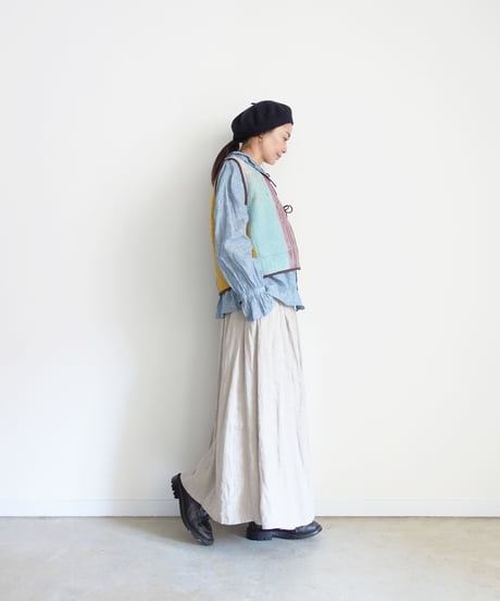 【ONLINE LIMITED】ichiAntiquités 1001136 Vintage Ralli Quilt Vest / 2 COLORS