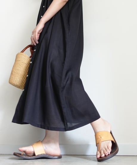 i c h i 260110 Rayon Linen Sleeveless Dress / 3 COLORS
