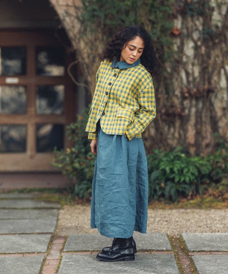 ichiAntiquités 1200311 Linen Smock Dress / 3 COLORS