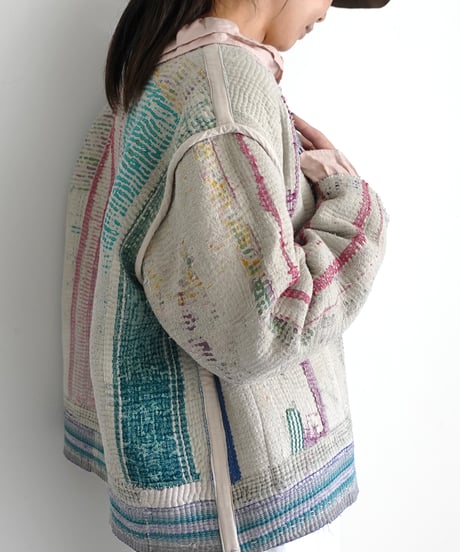 【ONLINE LIMITED】ichiAntiquités 1001137 Vintage Ralli Quilt Jacket / 2 COLORS