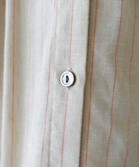 ichiAntiquités 1200315 Pin Stripe 2way Frill Shirt / 2 COLORS