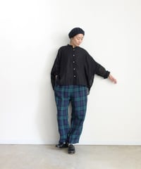 i c h i 260124 Linen Ramie Sheer Cross Shirt / 2 COLORS