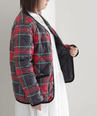 【 LIMITED COLLAB 】ichiAntiquités×TAION 1100365 Inner Down Jacket / BLACK TARTAN