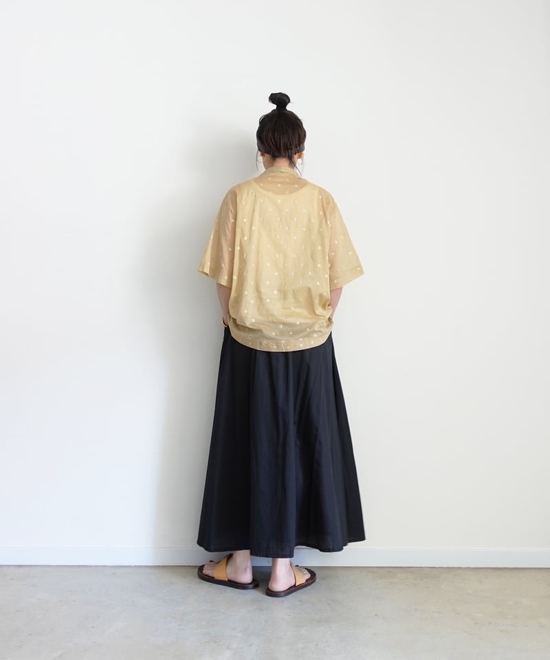 i c h i 251219 Sheer Dots Shirt / 2 COLORS | i