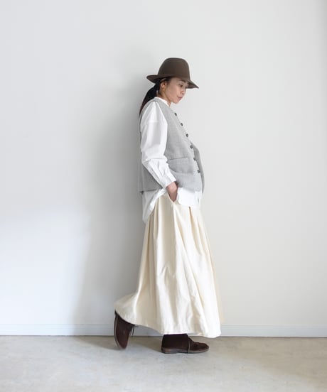 i c h i 260518 Cotton Corduroy Skirt / 4 COLORS