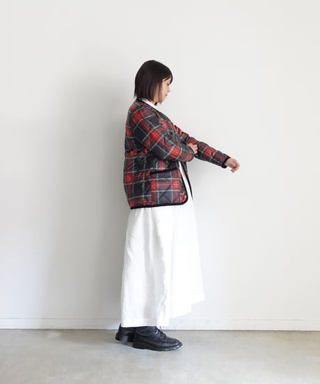 【 LIMITED COLLAB 】ichiAntiquités×TAION 1100365 Inner Down Jacket / BLACK TARTAN