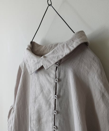ichiAntiquités 1200311 Linen Smock Dress / 3 COLORS