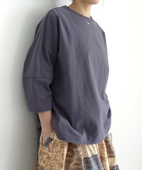 i c h i  231057  Heavy Cotton Wide Pullover / 2 COLORS
