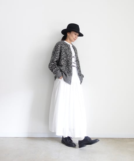 i c h i  260451  Shaggy Leopard Knit Cardigan / 2 COLORS