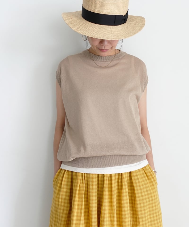 ichi Antiquités 1101154 WASHI Sleeveless Pullov