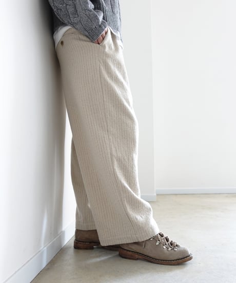 i c h i  250715 Pin Stripe Relax Pants / 2 COLORS