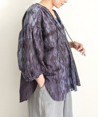 ichiAntiquités 1100940 INDIA TIE DYE Gather Shirt / 2 COLORS