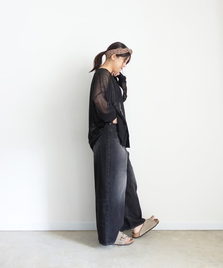 i c h i 260155 Sheer Knit Cardigan / 3 COLORS