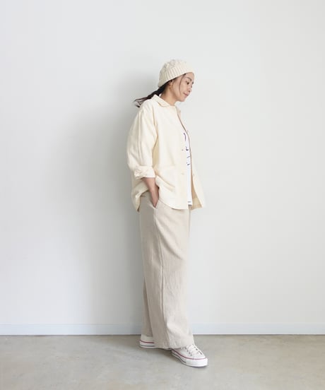i c h i  250715 Pin Stripe Relax Pants / 2 COLORS