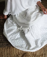 ichiAntiquités 1100939 INDIA Reverse Applique Cotton Skirt / 2 COLORS