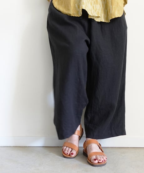 ichiAntiquités 1101122 Linen Relax Pants / 2 COLORS