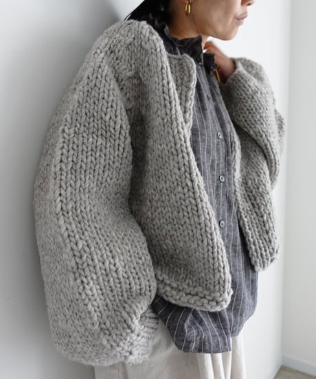 ichiAntiquités 1200350 PERU Hand Knit Cardigan / 3 COLORS