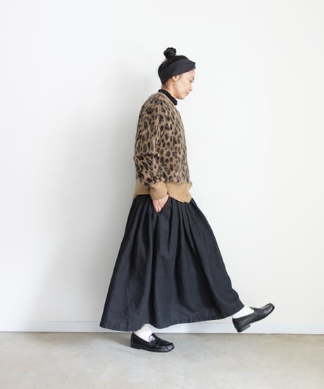 i c h i  260451  Shaggy Leopard Knit Cardigan / 2 COLORS