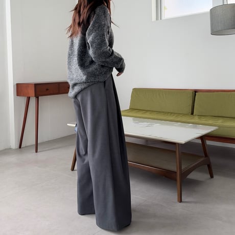 one tuck slacks pants(2color)